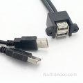 Cavo di estensione USB2.0/3.0 del supporto per pannello USBA/B/C Micro